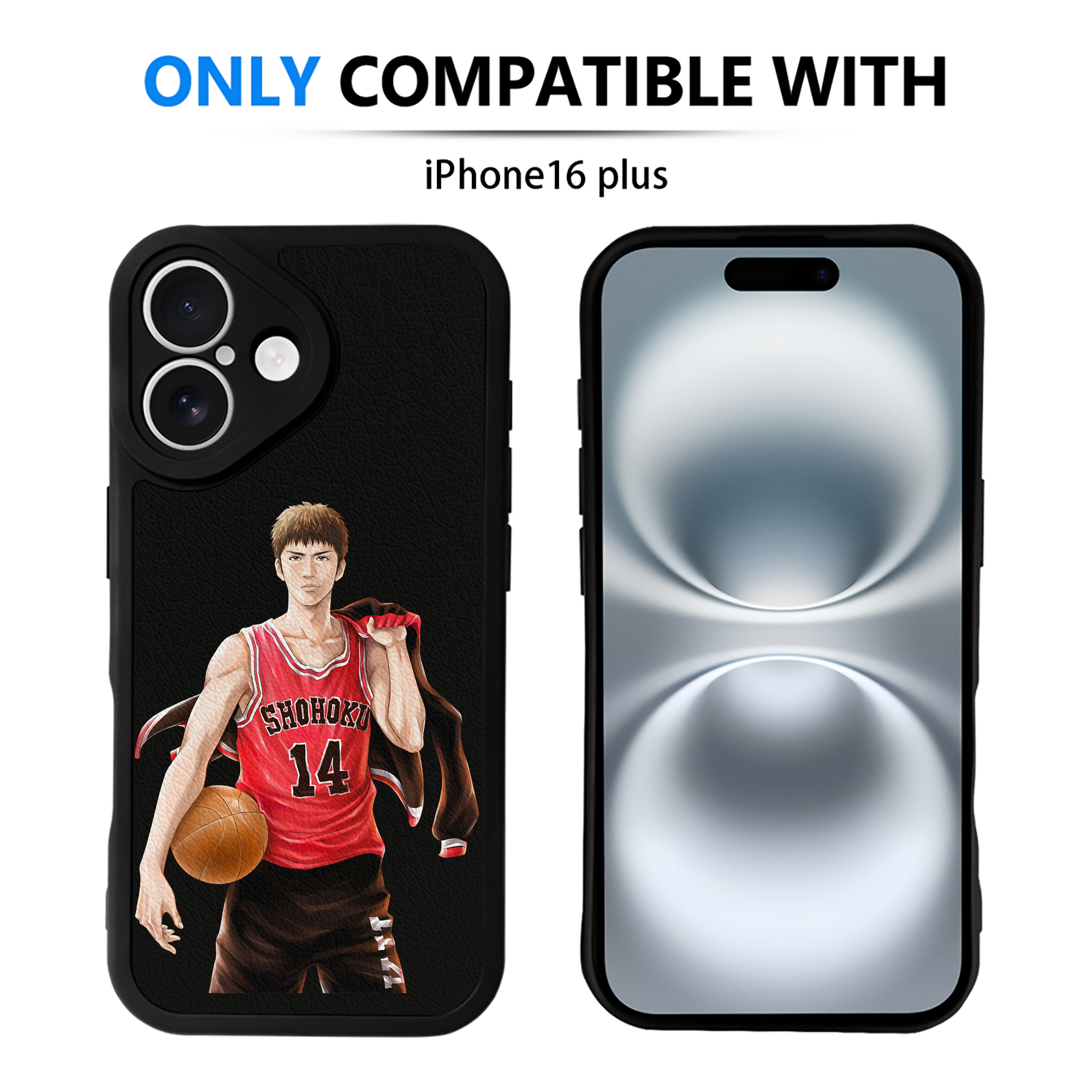 （画像用） SLAM DUNK／スラムダンク 【iPhone 16シリーズ対応】シリコンスマホケース（レザー調） 材質：シリコン